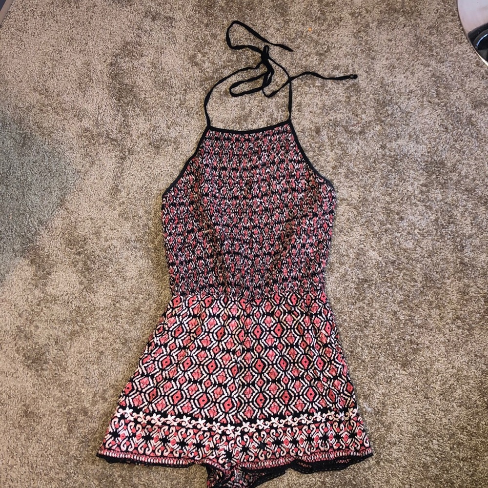 Patterned romper